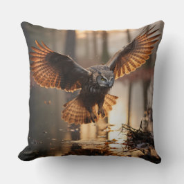 Almofada Corujas no pôr do sol