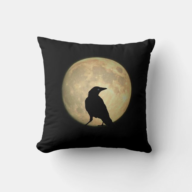Almofada Corvo da Lua cheia (Frente)