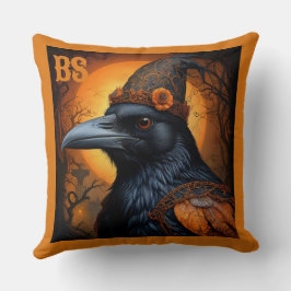 Almofada Corvo de Halloween surpreendente em disfarce