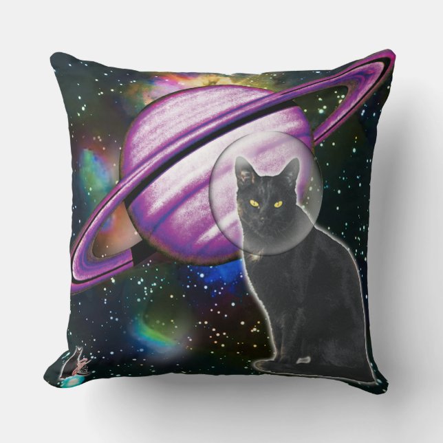 Almofada Cosmo de Cat Espacial (Frente)