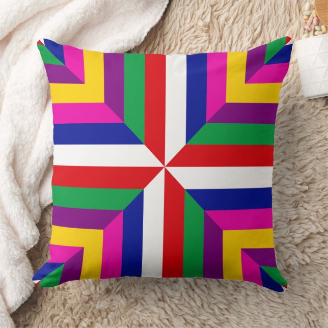 Almofada Cosmos-protótipo - Vermelho/Branco – Equilibrado (Cobertor)