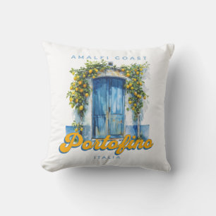 Almofada Costa Amalfi Portofino La Dolce Vita Italia Lemons