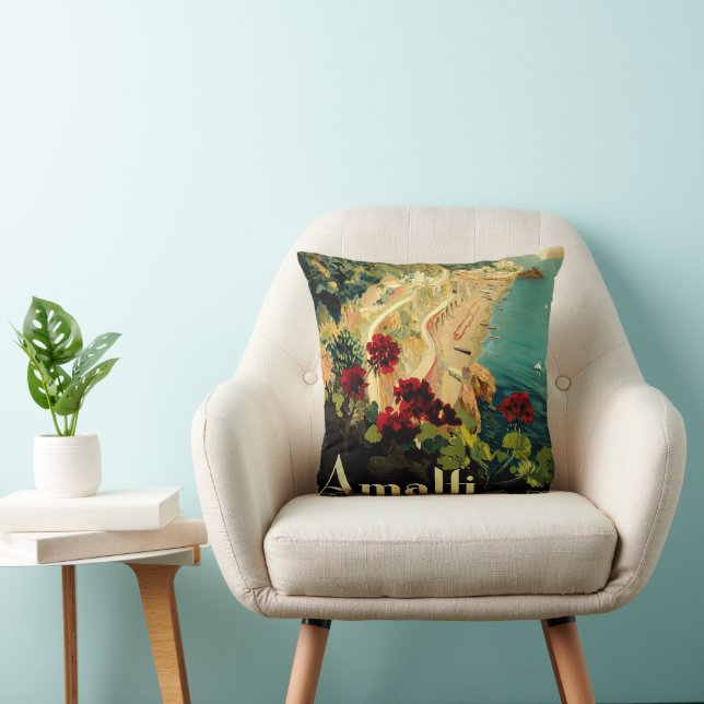 Almofada Costa Italiana Amalfi, Viagens vintage Itália (Cadeira)