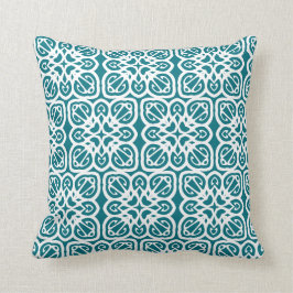 Almofada Costeira moderna de Abstrato branco e lacre