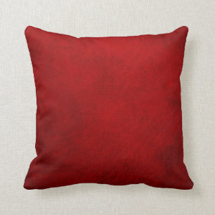 Almofada Costume de couro vermelho do Grunge retro