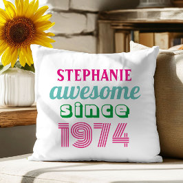 Almofada Cota de 50 anos engraçada personalizada