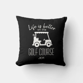 Almofada Cota do Campo de Golfe A Vida do Golfista é Melhor