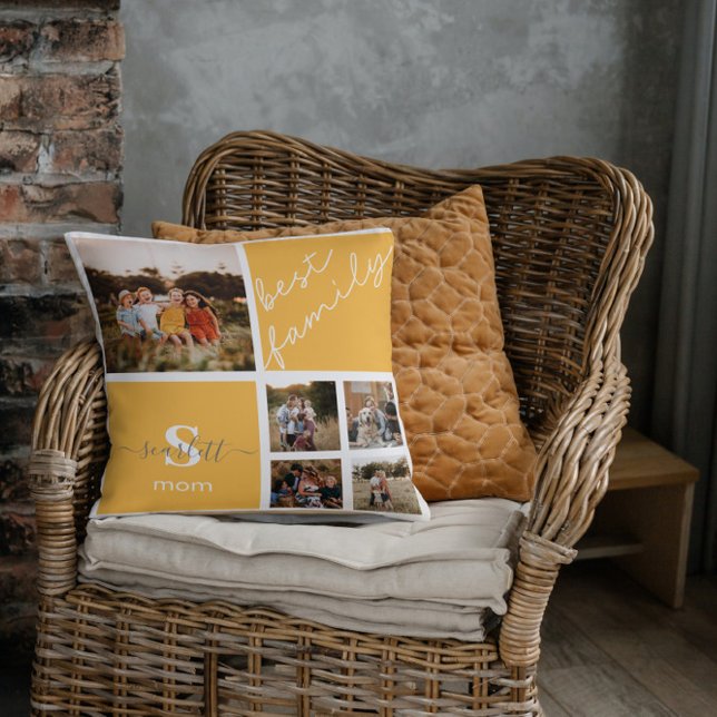 Almofada Cota Personalizada da Família Fotografia e Família (Criador carregado)