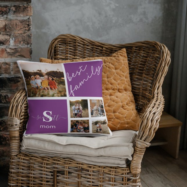 Almofada Cota Personalizada da Família Fotografia e Família (Criador carregado)