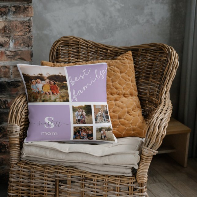 Almofada Cota Personalizada da Família Fotografia e Família (Criador carregado)