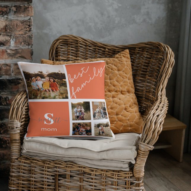 Almofada Cota Personalizada da Família Fotografia e Família (Criador carregado)