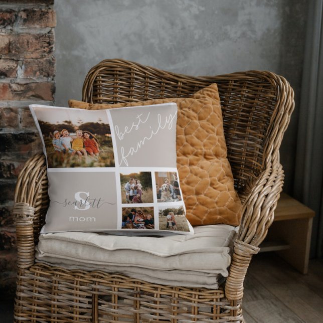 Almofada Cota Personalizada da Família Fotografia e Família (Criador carregado)