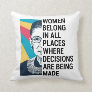 Almofada Cotações Rbg, Citação De Ruth Bader Ginsburg