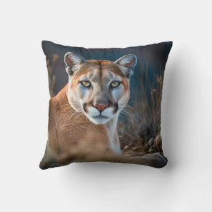 Almofada Cougar Mountain Lion Willife Nature Animal