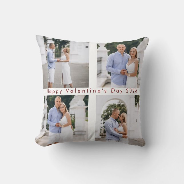 Almofada Couple Romantic Moments Customizable Valentine  (Frente)