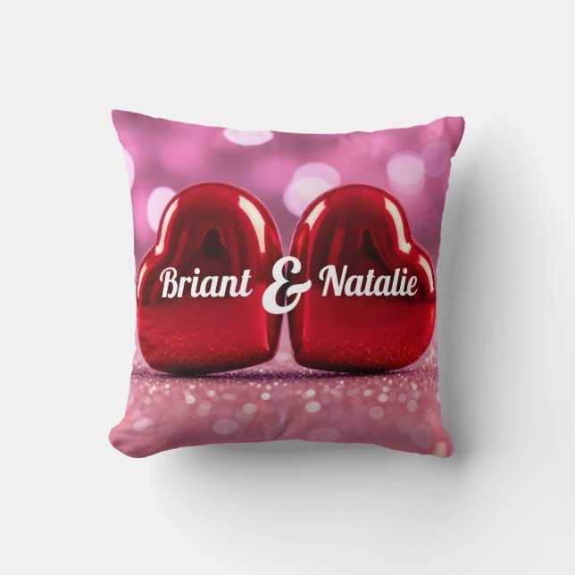 Almofada Couple valentine romantic heart decoration (Frente)
