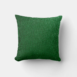 Almofada Couro com padrão abstrato em cor verde. Abst