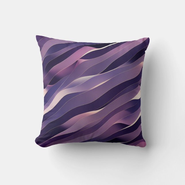 Almofada Coussin art abstrait violet (Frente)
