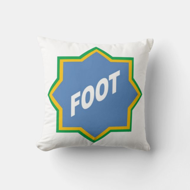 Almofada Coussin blanc   FOOT BRAZIL (Frente)