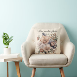 Almofada coussin boho mon jardin fleuri