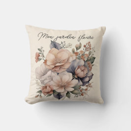 Almofada coussin boho mon jardin fleuri