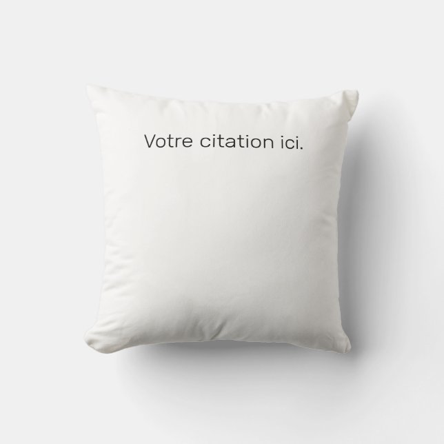 Almofada Coussin Carré Citation (Frente)