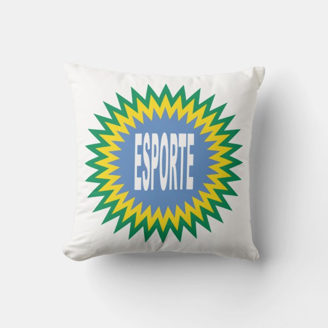 Almofada Coussin décoratif blanc DESIGN BRAZIL ESPORTE (Frente)