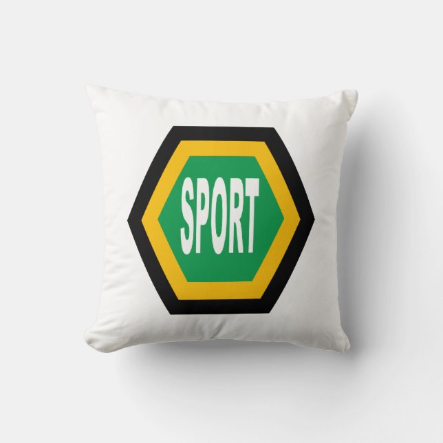 Almofada Coussin décoratif blanc SPORT  AFRICA  (Frente)