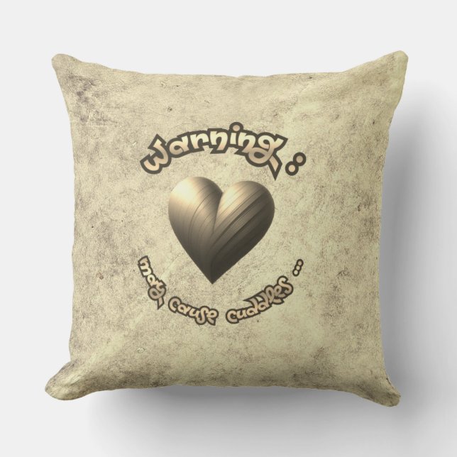 Almofada Coussin décoratif - golden heart (Frente)