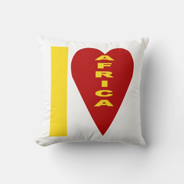 Almofada Coussin décoratif  I  LOVE  AFRICA  (Frente)