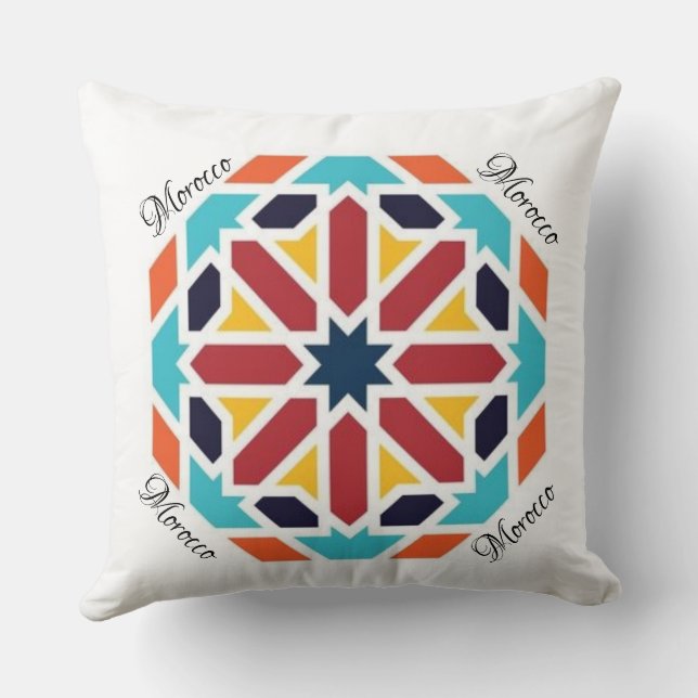 Almofada Coussin décoratif L'art du zellige (Verso)