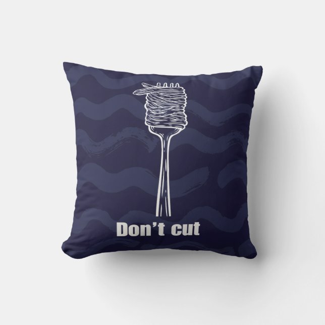 Almofada Coussin - Don’t Cut - Déco maison foodie & Italie (Frente)