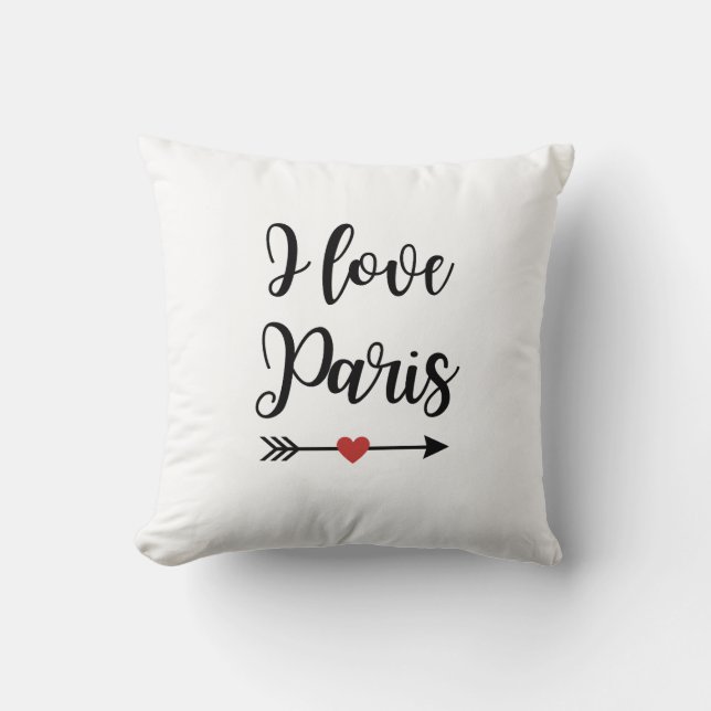 Almofada Coussin "I Love Paris" (Frente)