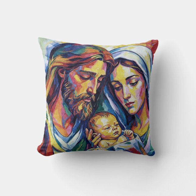 Almofada Coussin Jésus Marie et Joseph  (Frente)