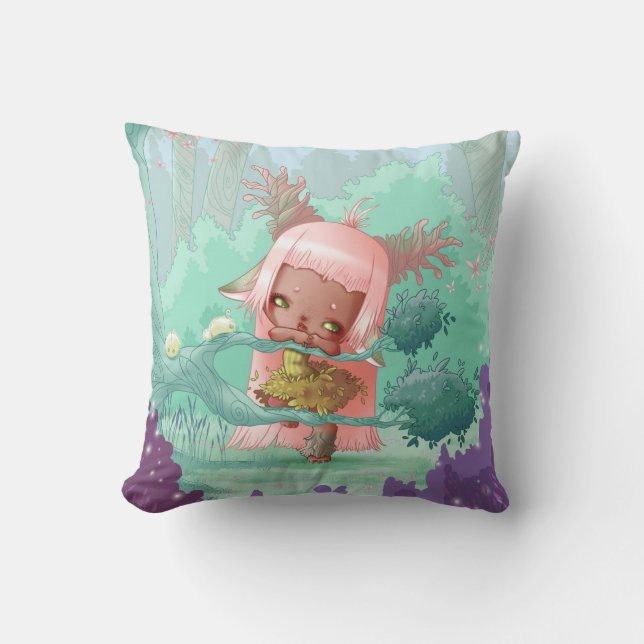 Almofada Coussin little girl deer (Frente)