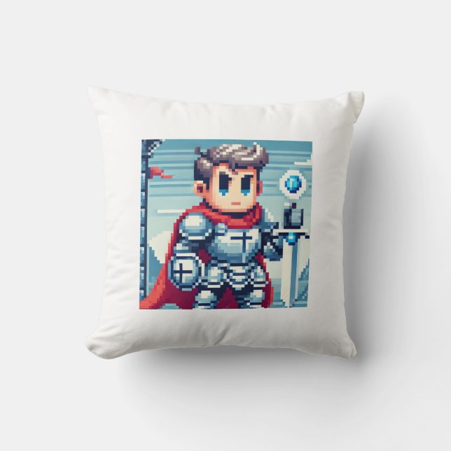 Almofada Coussin Pixel Knight (Frente)
