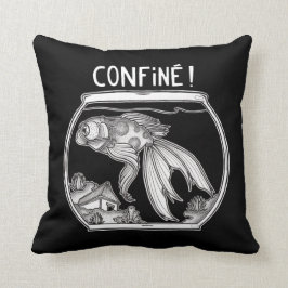Almofada Coussin poisson rouge Confiné