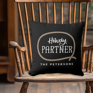 Almofada Cowboy do Parceiro Howdy Personalizado
