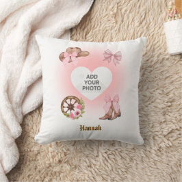 Almofada Cowgirl Birthday Throw Pillow Gift