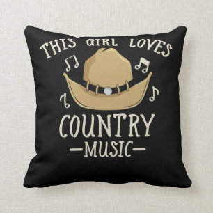 Almofada Cowgirl Female Country Music Lover Western Dancing