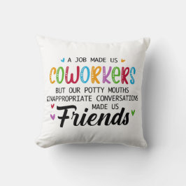 Almofada Coworker Cote - Trabalho nos fez colegas amigos