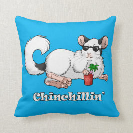 Almofada Coxim 41 cm x 41 cm do lance de Chinchillin