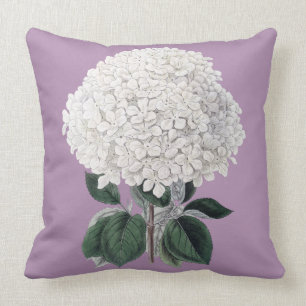 Almofada Coxim branco do hydrangea
