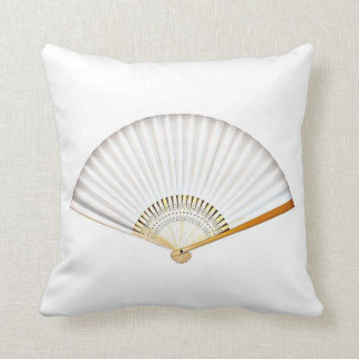 Almofada Coxim branco japonês do lance do fã