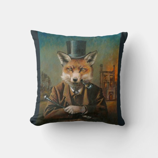 Almofada Coxim Dapper do lance do Fox do Victorian (Frente)