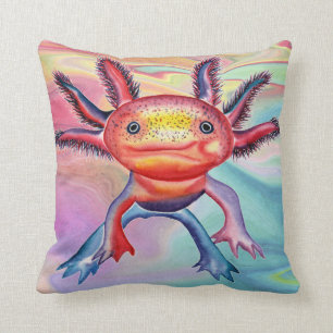 Almofada Coxim decorativo do design insolente do Axolotl