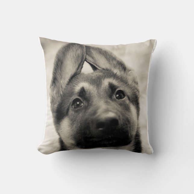 Almofada Coxim do filhote de cachorro do german shepherd (Frente)