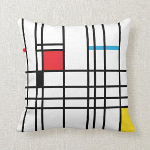 Almofada Coxim do teste padrão de Mondrian