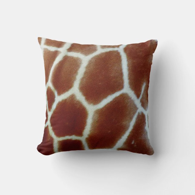 Almofada Coxim do travesseiro da zebra e do girafa (Frente)