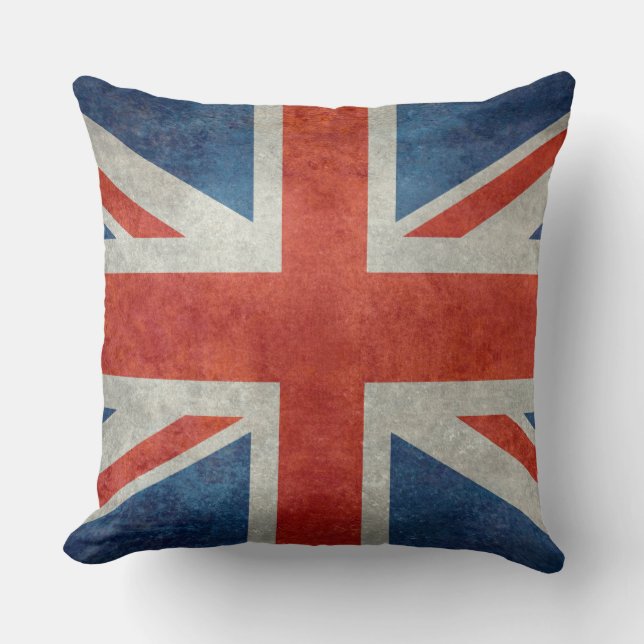 Almofada Coxim retro do estilo da bandeira britânica (Frente)